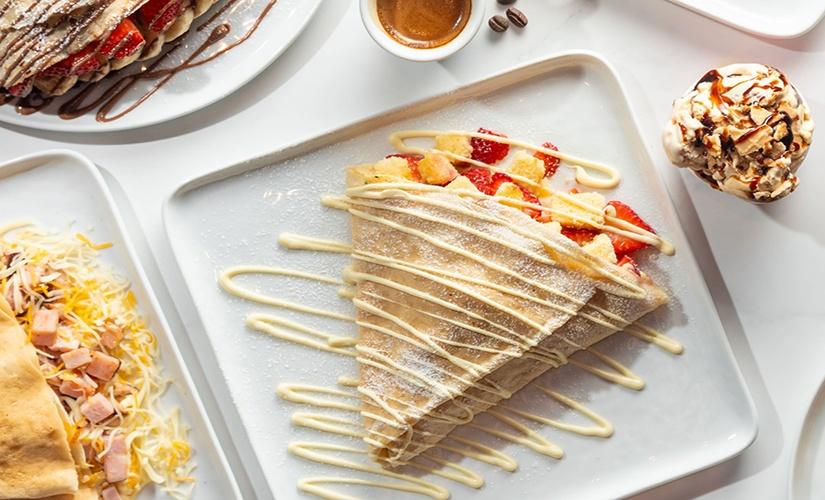Crepe Delicious inside Southcentre Mall