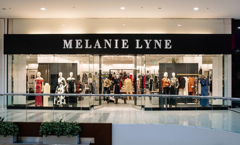 Melanie Lyne inside Southcentre Mall