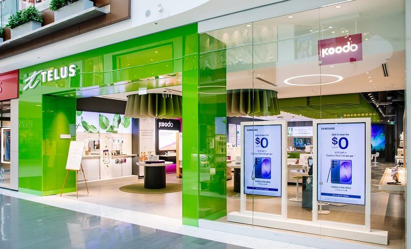 Telus inside Southcentre Mall