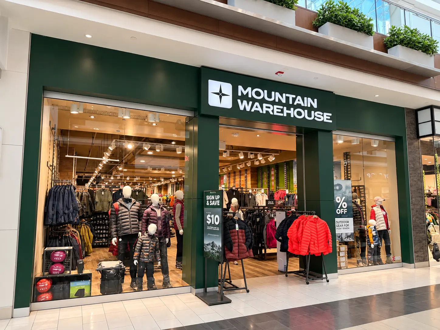 Mountain Warehouse inside Southcentre Mall