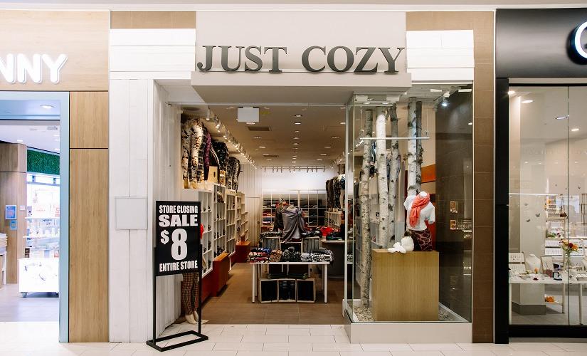 Just Cozy inside Southcentre Mall