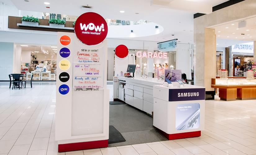 WOW! mobile boutique (kiosk) inside Southcentre Mall