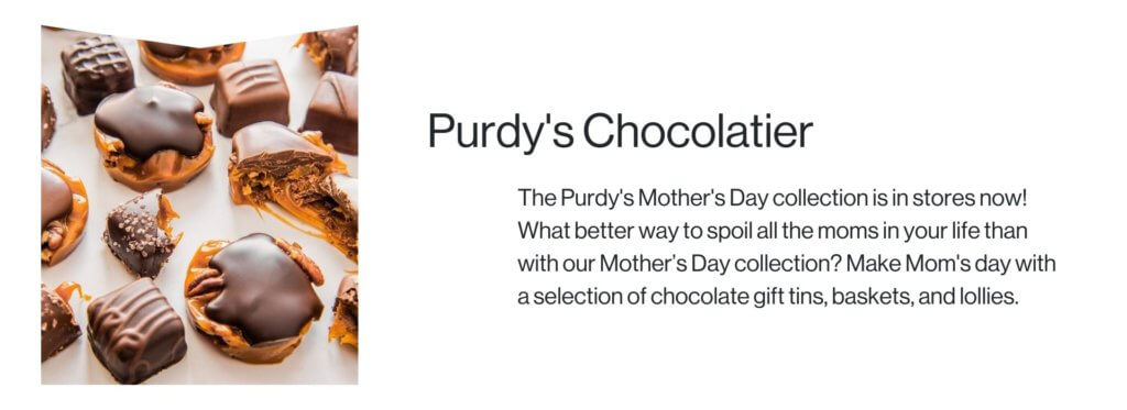 Purdy's chocolates