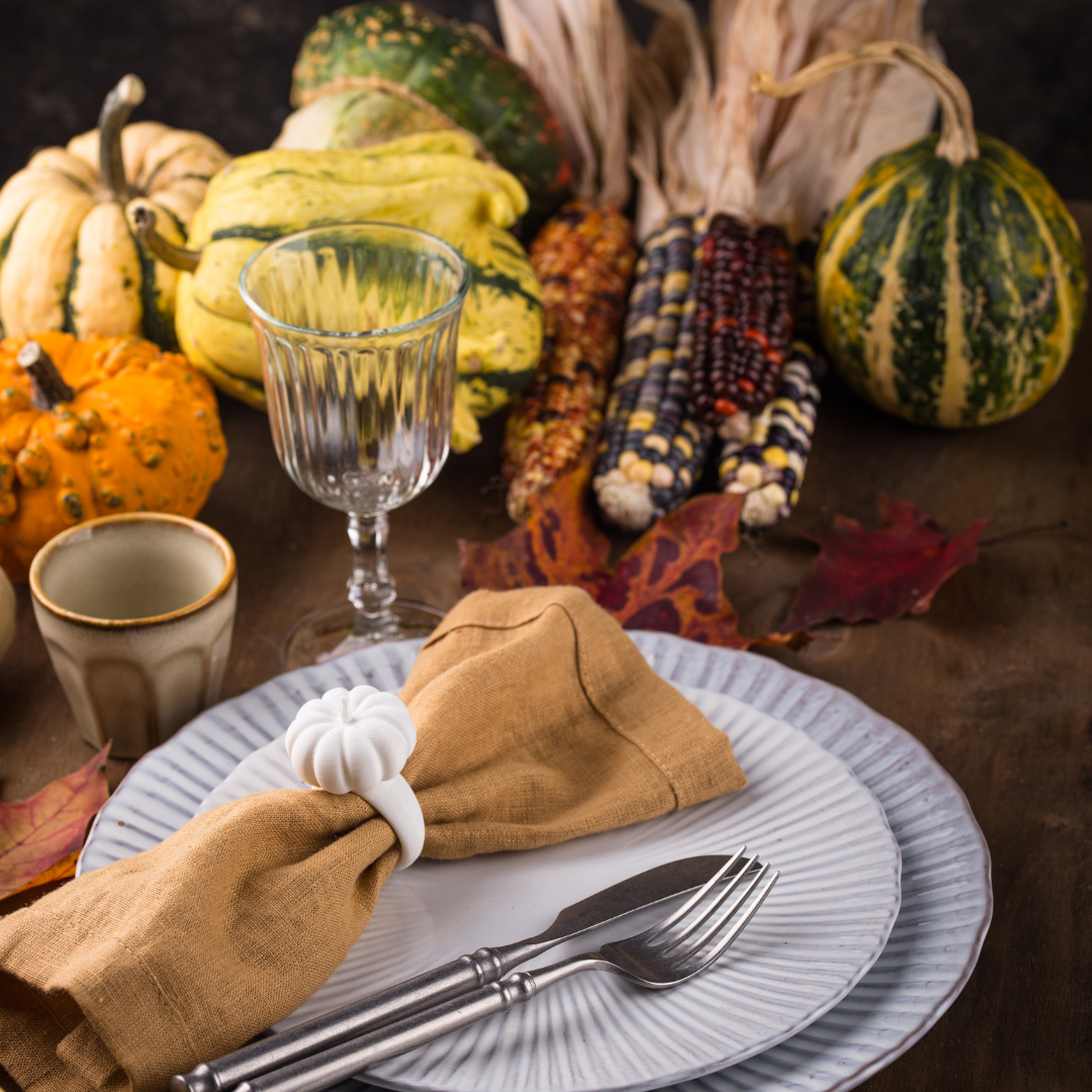 thanksgiving tableware and decor from The Bay